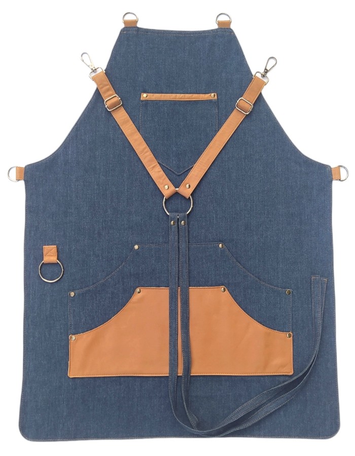 Dutch Deluxes Canvas BBQ Apron in Washed Grey - Buy online today at Sous  Chef UK
